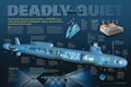 Deadly Quiet: VIRGINIA-class Submarine print 36"x24" edition