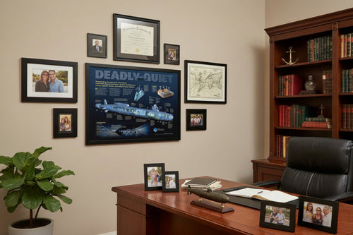 Deadly Quiet: VIRGINIA-class Submarine print 24"x18" edition
